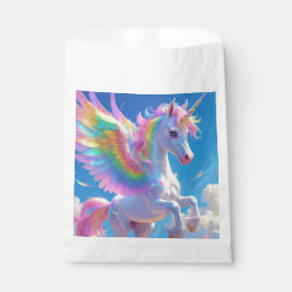 Rainbow Winged Prancing Unicorn Geschenktütchen