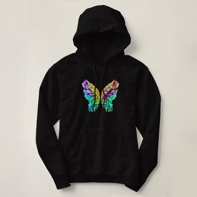 Rainbow Wings Hoodie (Design vorne)