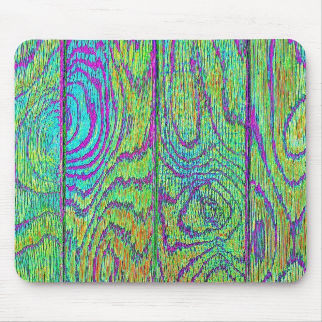 Rainbow Wood Grain Floor Mousepad (Vorne)