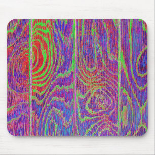 Rainbow Wood Grain Floor Mousepad