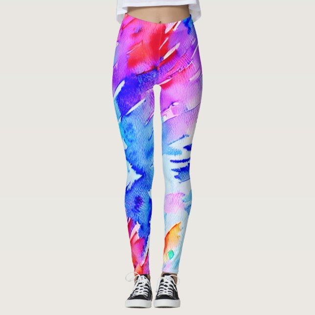 Rainbow Workout-Leggings Leggings (Vorderseite)