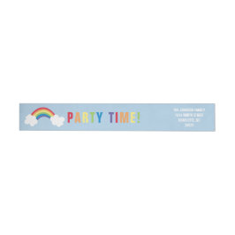 Rainbow-Wrap um das Adressetikett