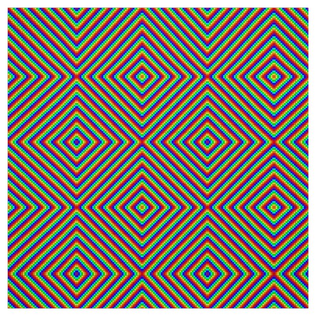 Rainbow X - Polyester Weave Fabric Stoff (Muster)