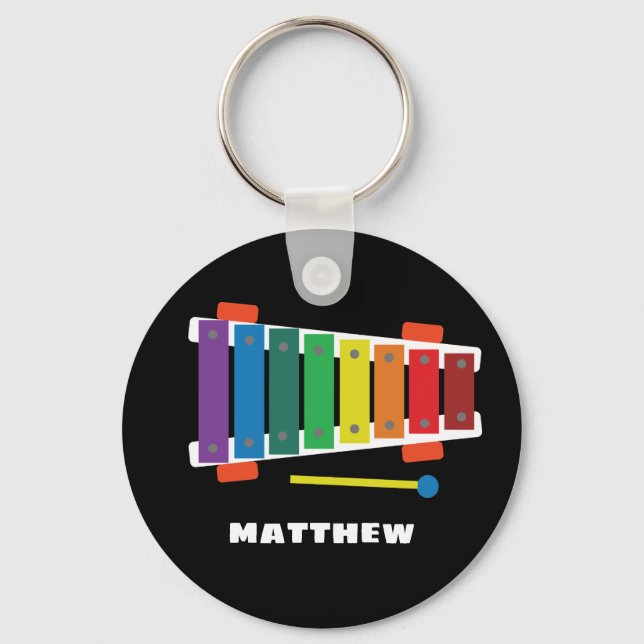 Rainbow Xylophone Classic Toy Schlüsselanhänger (Vorderseite)
