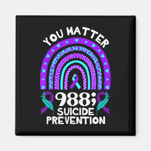 Rainbow You Problem 988 Suizidprävention Awarene Magnet