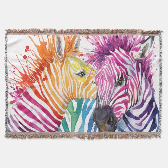 Rainbow zebra, Aquarellbilder. Decke (Vorderseite)
