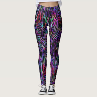 Rainbow Zebra-Leggings Leggings