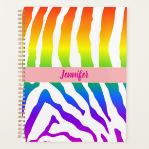 Rainbow Zebra Pattern Planer