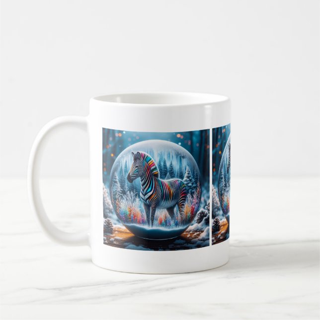 Rainbow Zebra Tasse (Links)