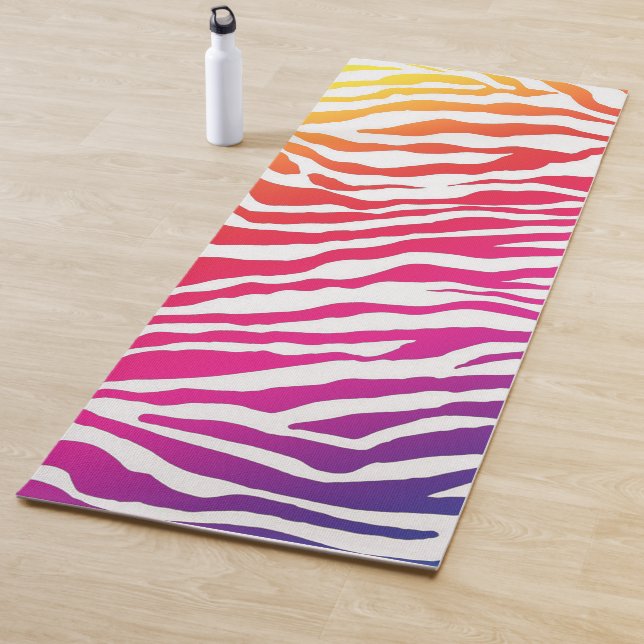 Rainbow Zebra Yogamatte (Beispiel)