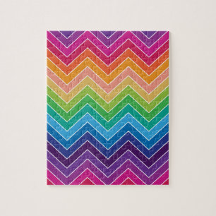 Rainbow Zickzack Pattern Moderne Geschenke