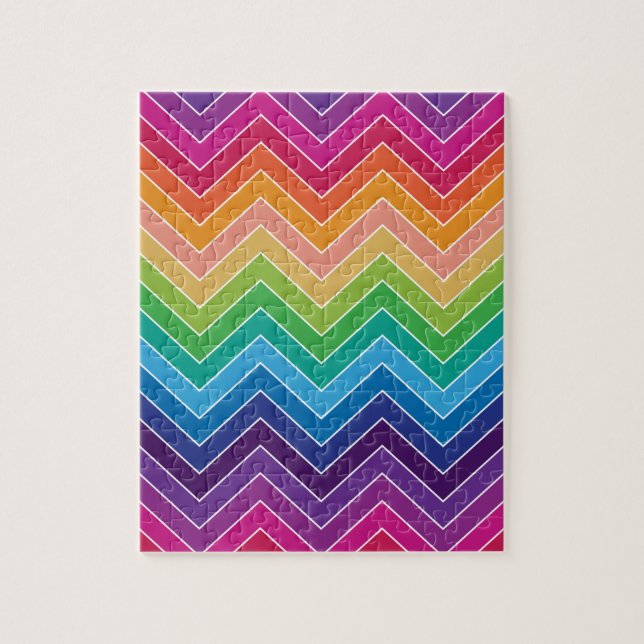 Rainbow Zickzack Pattern Moderne Geschenke (Vertikal)