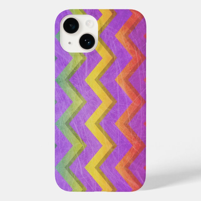 Rainbow Zickzack von Shirley Taylor Case-Mate iPhone 14 Hülle (Rückseite)