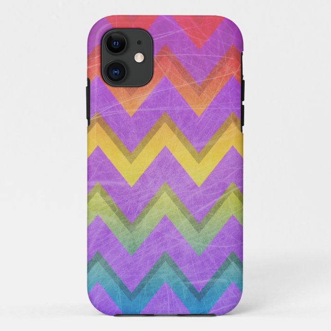 Rainbow Zickzack von Shirley Taylor Case-Mate iPhone Hülle (Rückseite)