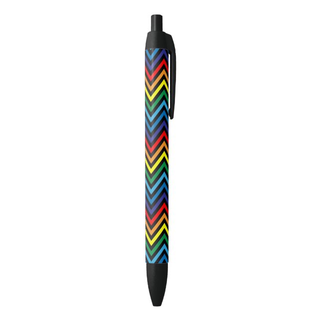 RAINBOW Zigzag Muster Kugelschreiber (Unterseite (Vertikal))