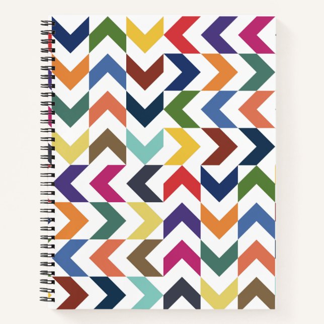 Rainbow ZigZag-Notebook Notizbuch (Vorderseite)