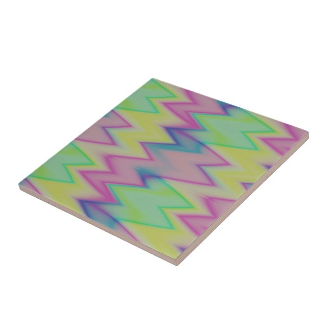 Rainbow zigzags fliese (Seite)