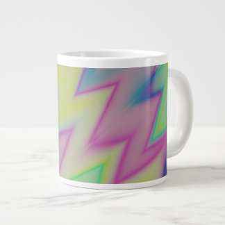 Rainbow Zigzags Jumbo-Tasse