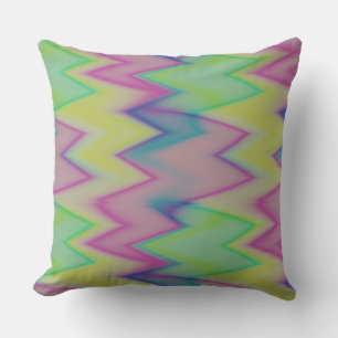 Rainbow Zigzags Kissen