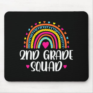 Rainbow Zurück zum zweiten Grade Squad Teacher Mousepad