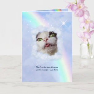 RainbowBridge PetLoss Ann. w. Ihr Text & Foto) Karte