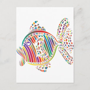 RainbowFish Grußkarte Postkarte