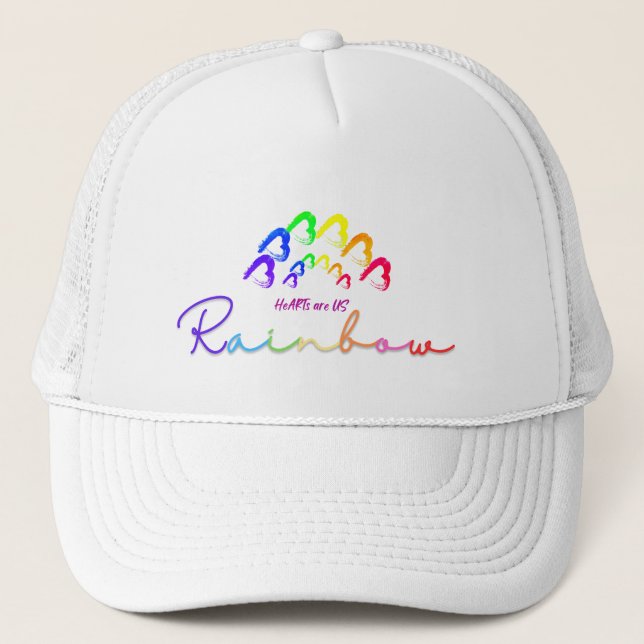 RainbowHearts  Trucker Hat  Truckerkappe (Vorderseite)