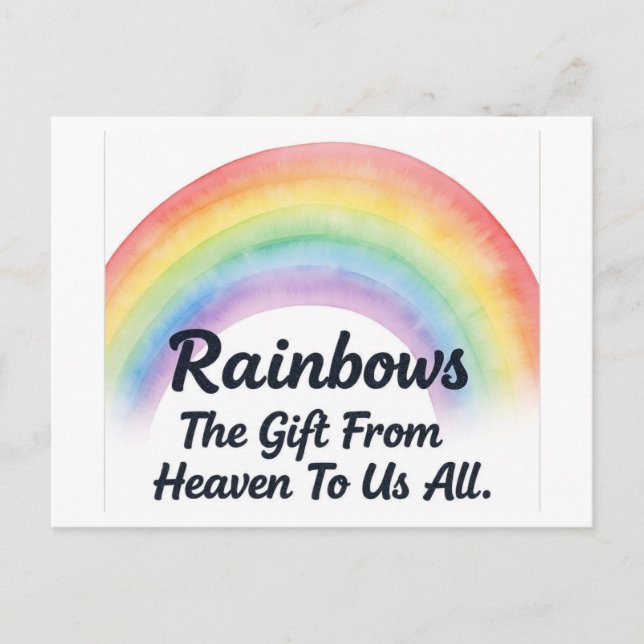 RainbowHexe Feiertagspostkarte (Vorderseite)