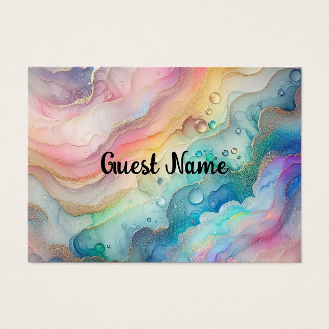 Rainbows & Bubbles Cartes de Place (Devant)