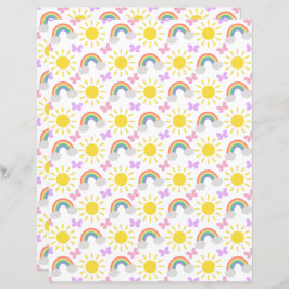 Rainbows & Butterfells Scrapbook Paper