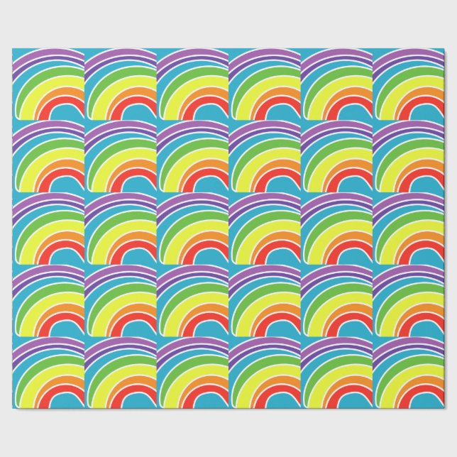 Rainbows Geschenkpapier (Saum)