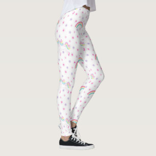 Rainbows, licorne Design Leggings   Leggings roses