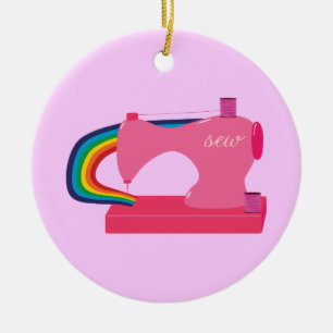 Rainbows nähen keramikornament