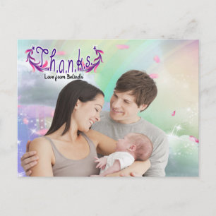 Rainbows, nuages fluides et carte postale Photo Pa