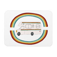 Rainbows Retro RV Whimsical Camping Motorhome