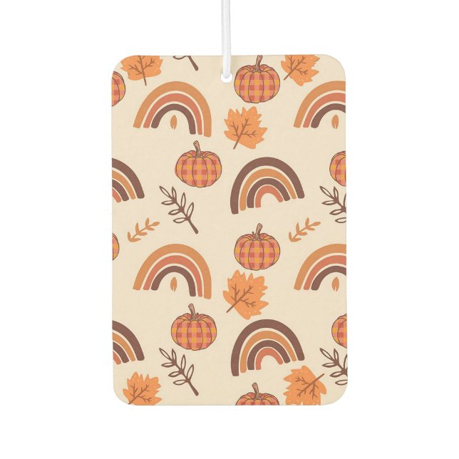 Rainbows und Pumpkins Autolufterfrischer (Vorderseite)