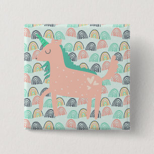 Rainbows und Unicorns Button