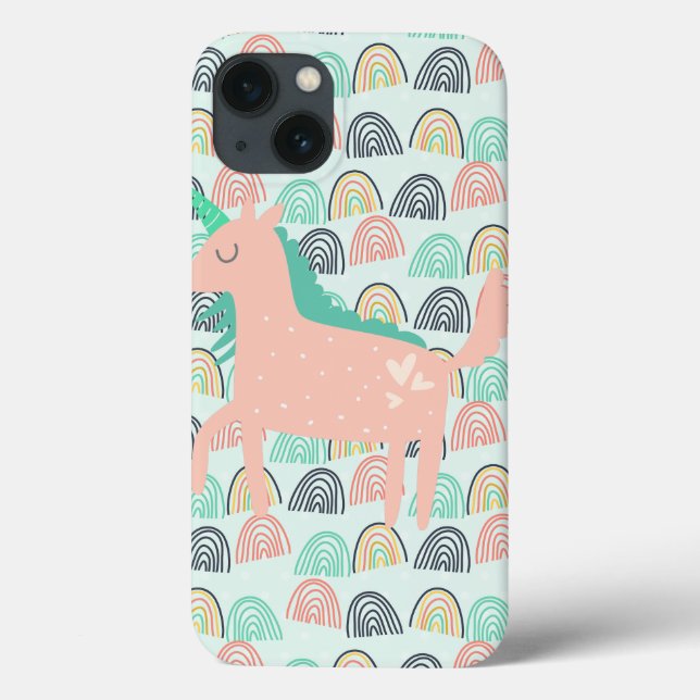 Rainbows und Unicorns Case-Mate iPhone Hülle (Rückseite)