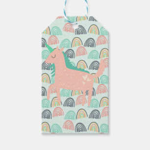 Rainbows und Unicorns Geschenkanhänger