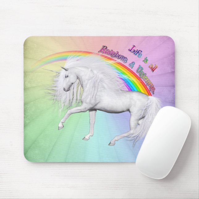 Rainbows und Unicorns Mousepad (Mit Mouse)