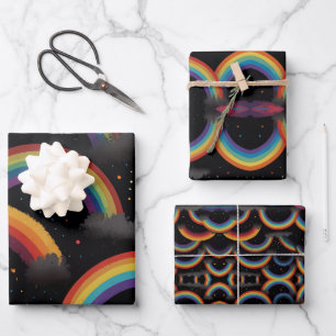 Rainbows Wrapping Paper Sheets Geschenkpapier Set