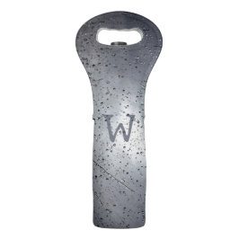 Raindrop Elegance Monogram Wine Tote Weintasche
