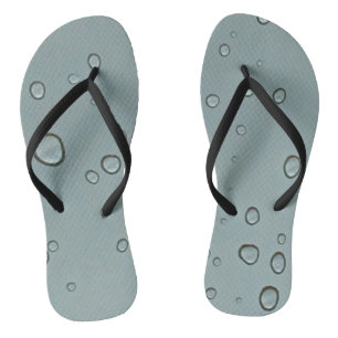 Raindrop Muster Natur Foto Wassertropfen Flip Flops