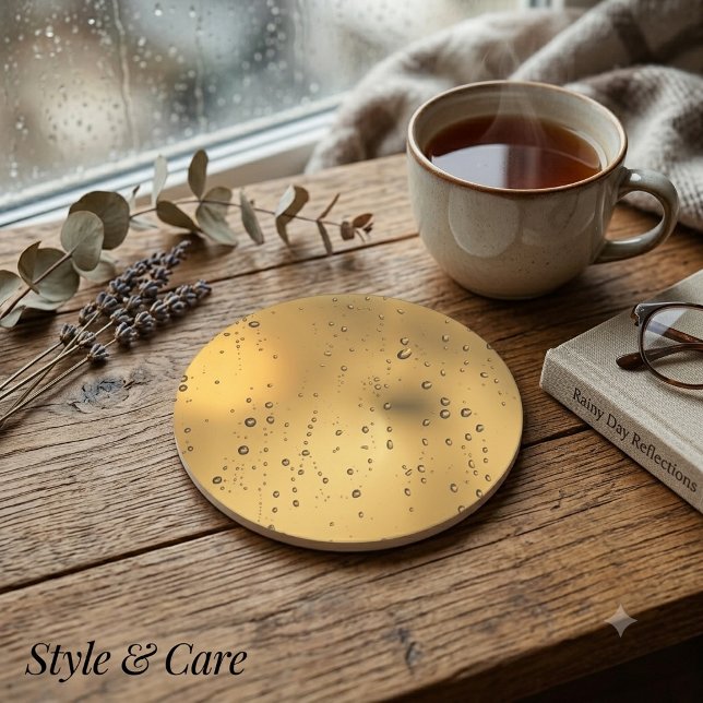Raindrop Pattern Untersetzer für Regentage (Raindrop Pattern Coaster for Rainy Days)