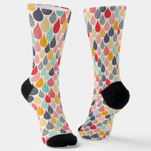 Raindrop Pop Art Dot Muster Socken