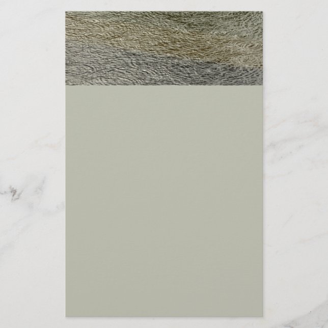 Raindrop Ripples Abstrakte Naturfotografie Briefpapier (Vorderseite)