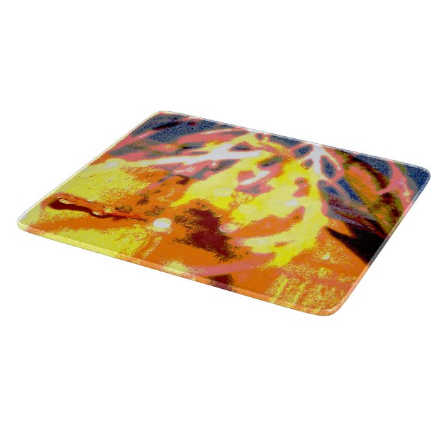 Raindrops Abstrakt Schneidebrett (Ecke)