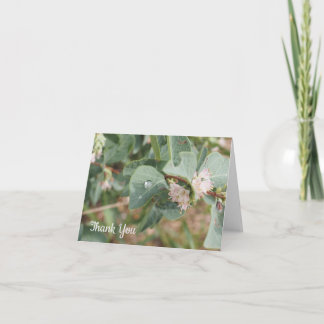 Raindrops and Leaves Folded Thank You Card Karte