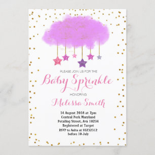 Raindrops Baby Sprinkle Invitation