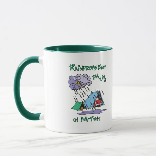 Raindrops-Camping Tasse (Links)